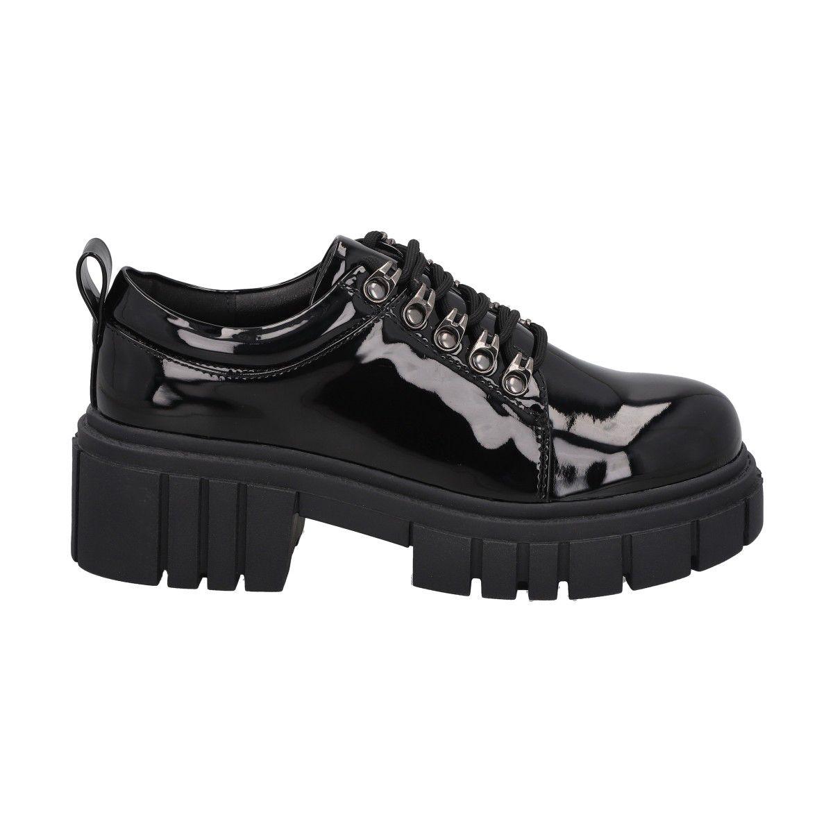Mocasin Mujer Negro Rock Negro Police-3