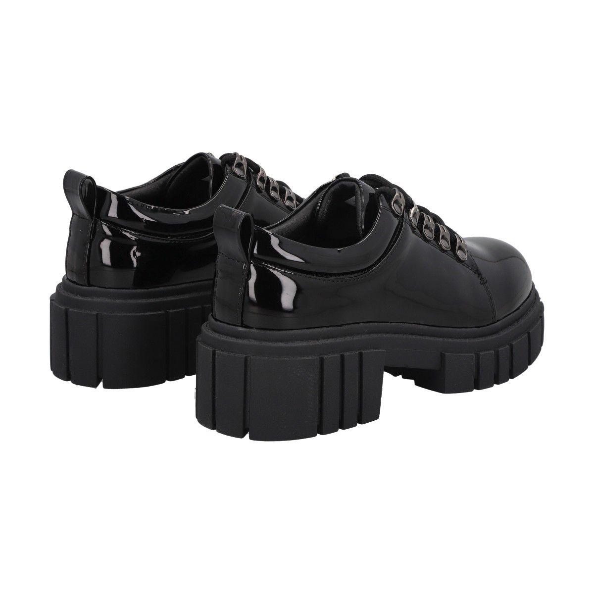 Mocasin Mujer Negro Rock Negro Police-4