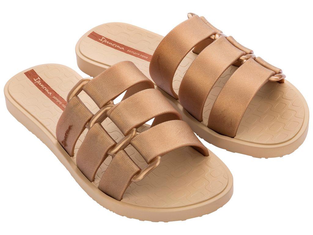 Sandalia Mujer Dorado/Beige Bold Ipanema-1