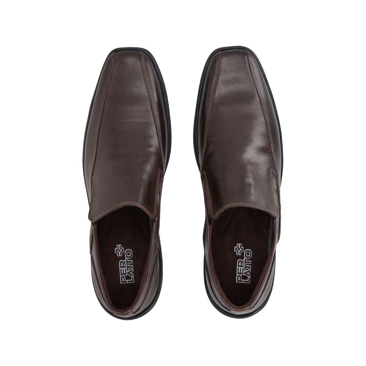 Zapato Formal Hombre Cuero Café Perlatto-1