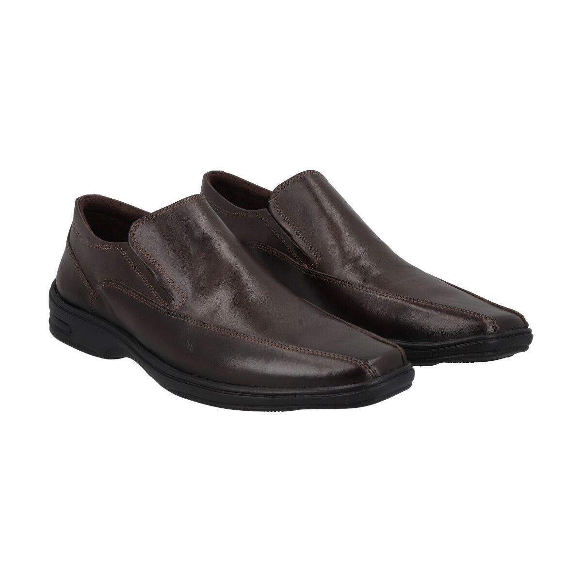 Zapato Formal Hombre Cuero Café Perlatto-4