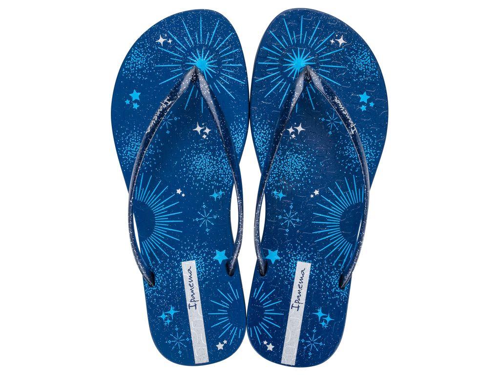 Sandalia Mujer Azul/Glitter Easy Mais Ipanema-0