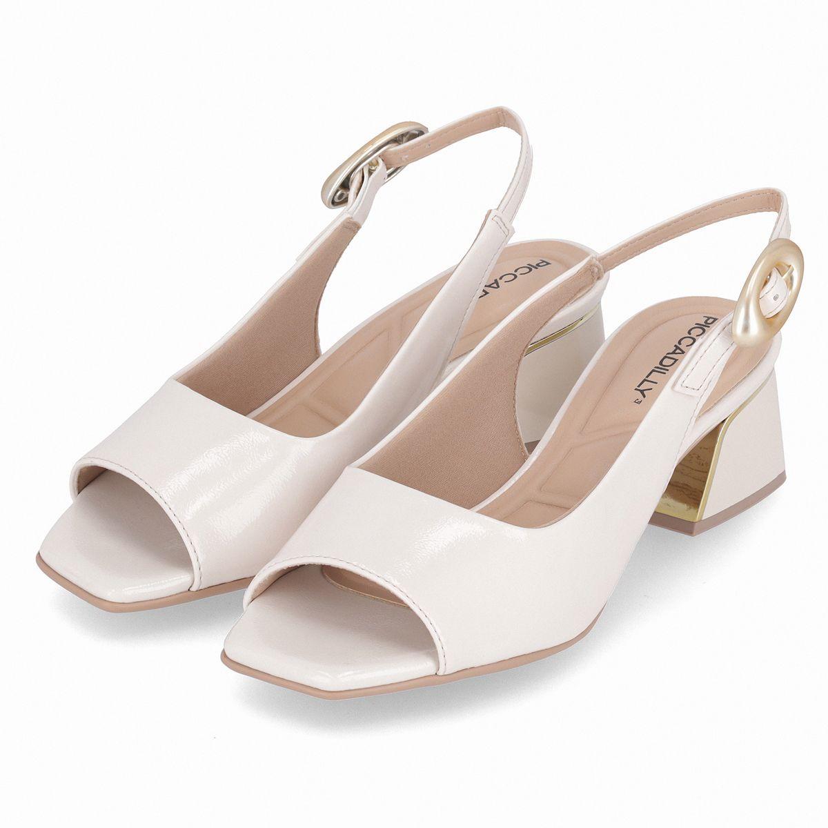 Sandalia Mujer Crema/Charol Renee 63  Piccadilly-2