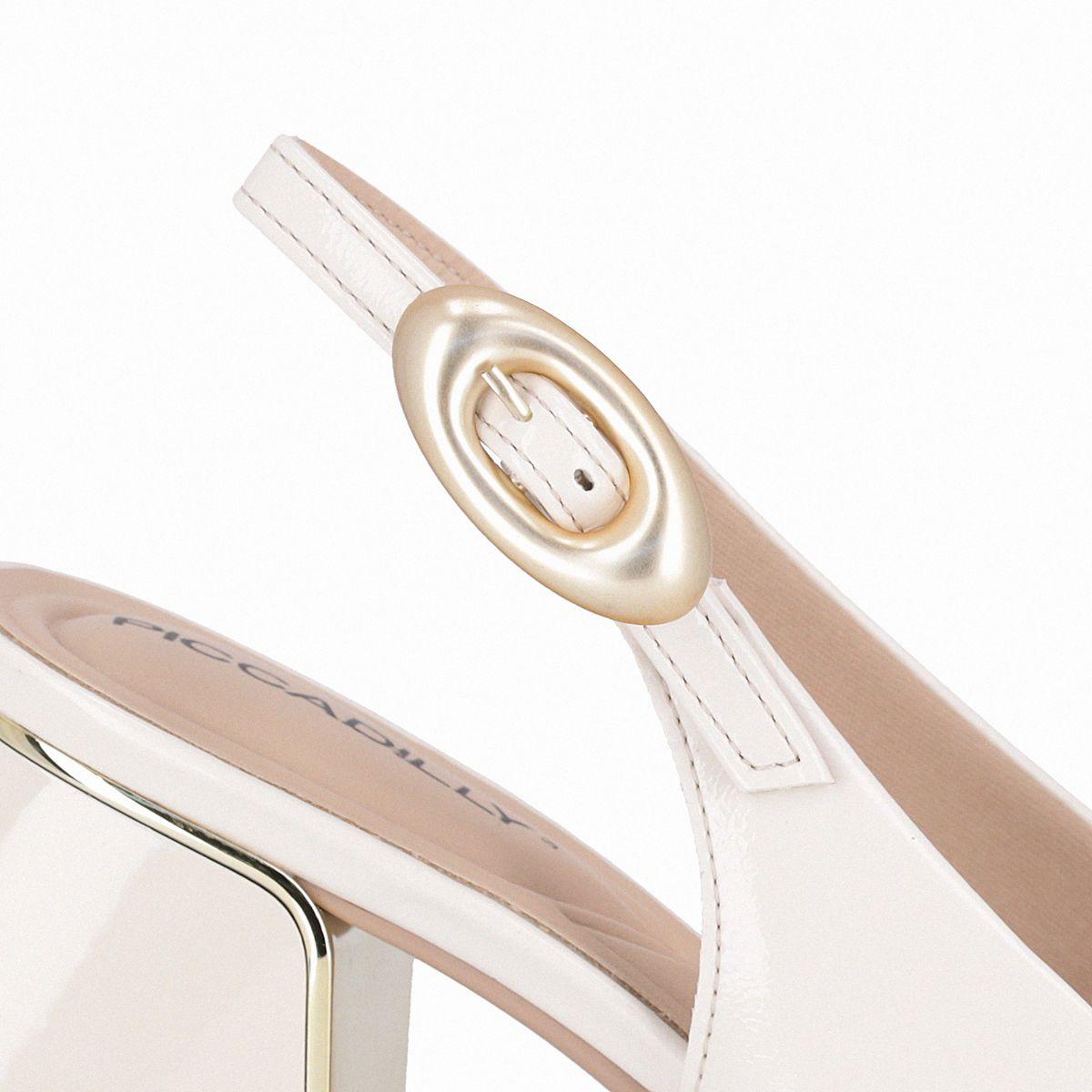 Sandalia Mujer Crema/Charol Renee 63  Piccadilly-4