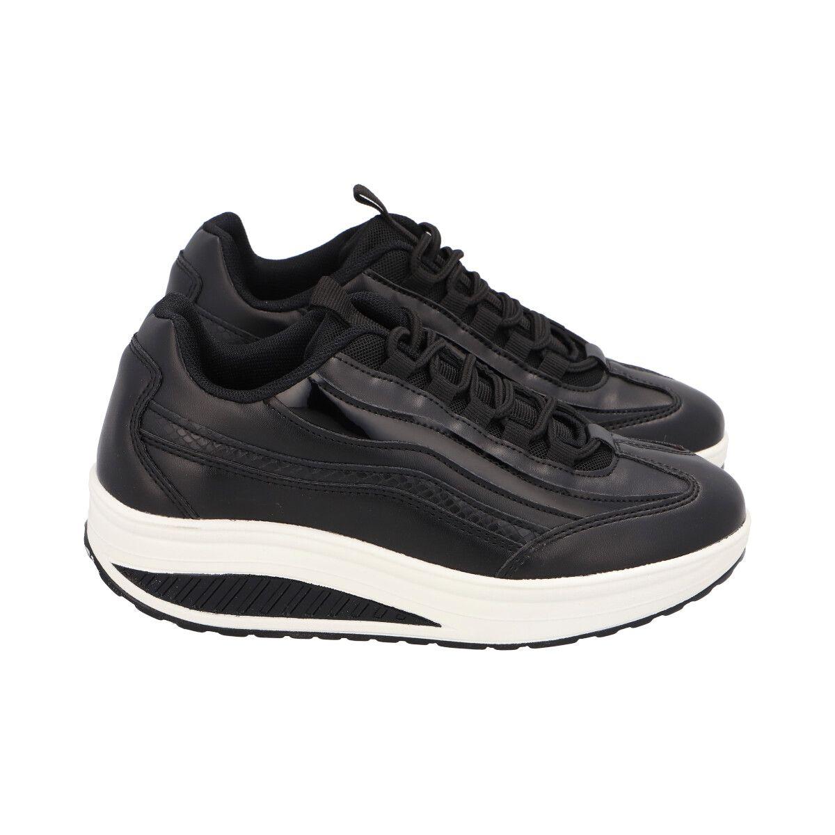 Zapatilla  Mujer Negro Fiorella Detogni-3