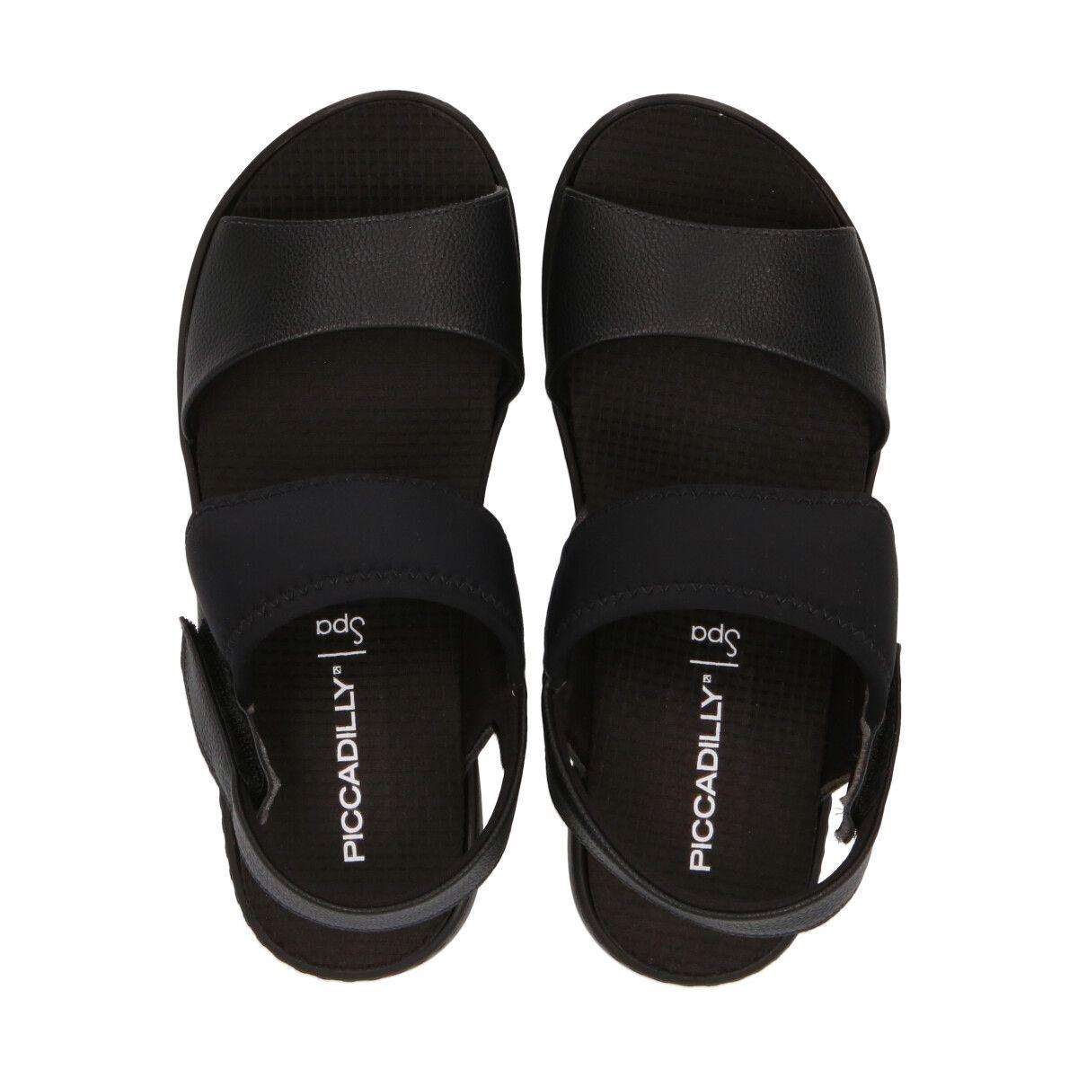 Sandalia Spa Negro Piccadilly-1