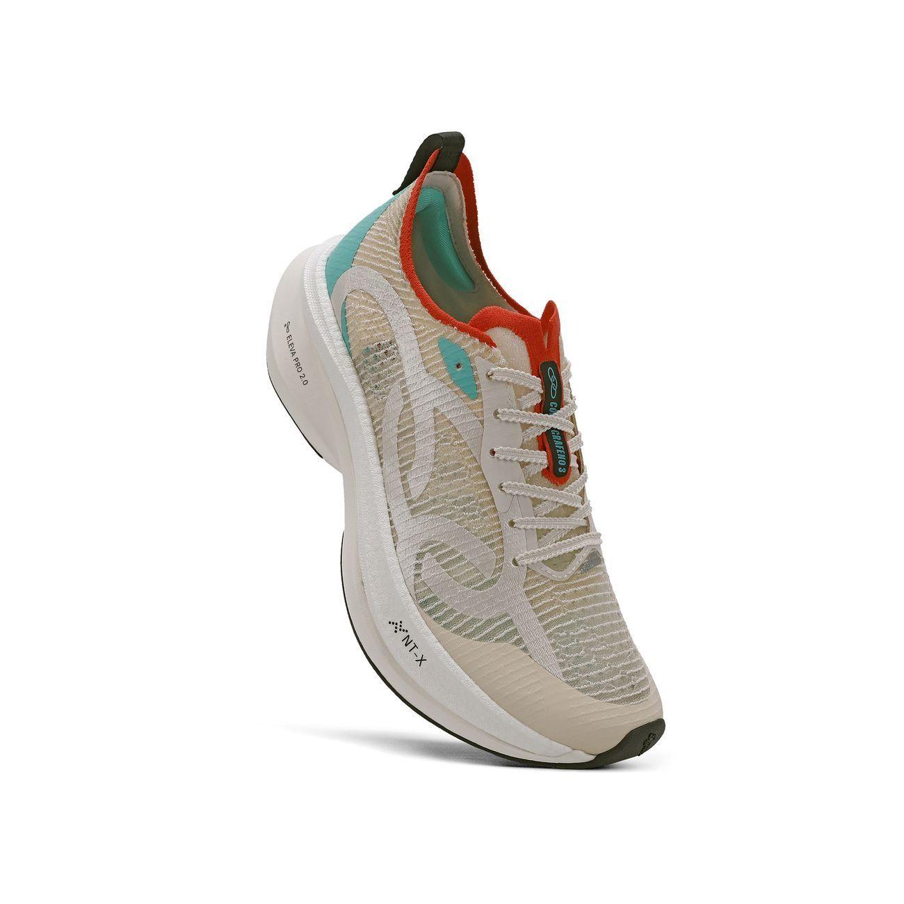 Zapatilla Running Hombre Corre Grafeno 3 Celeste/Rojo/Arena-1