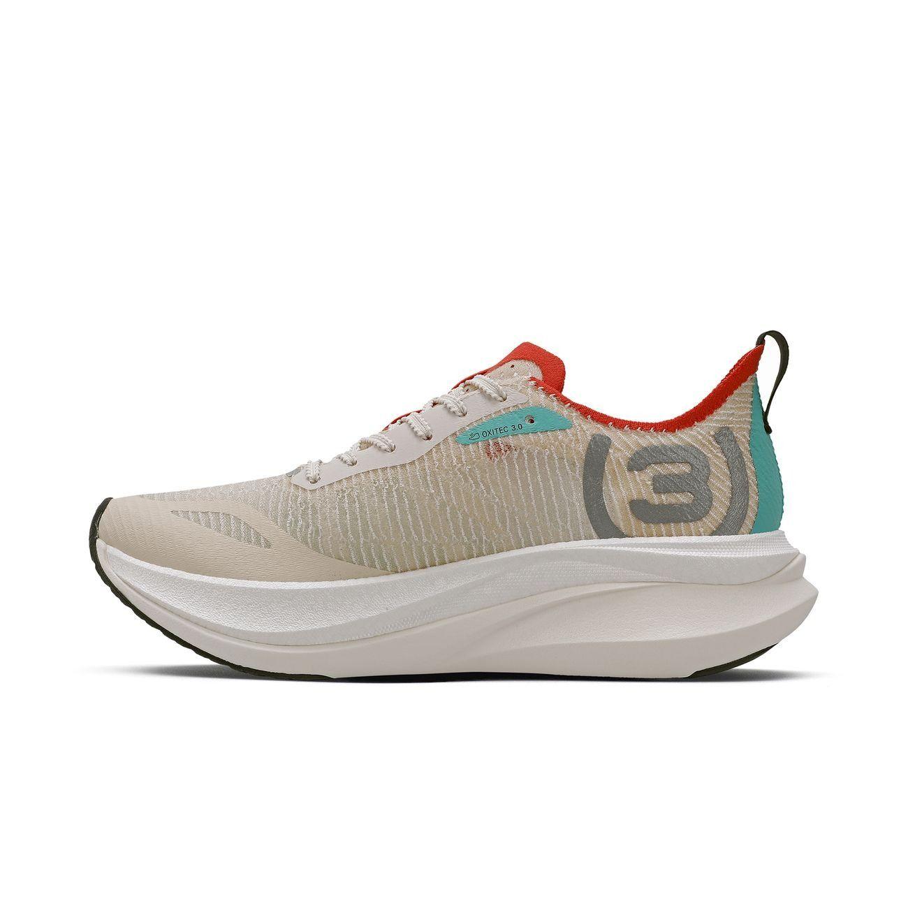 Zapatilla Running Hombre Corre Grafeno 3 Celeste/Rojo/Arena-2