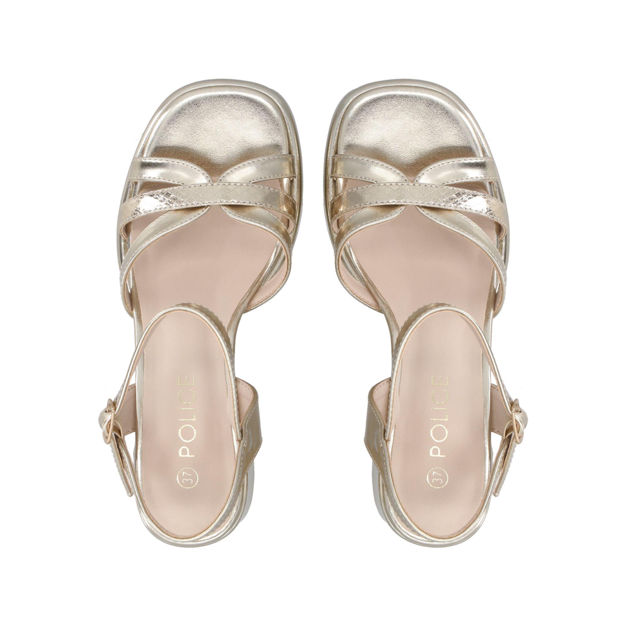 Sandalia Mujer Dorado Lissa Police-1