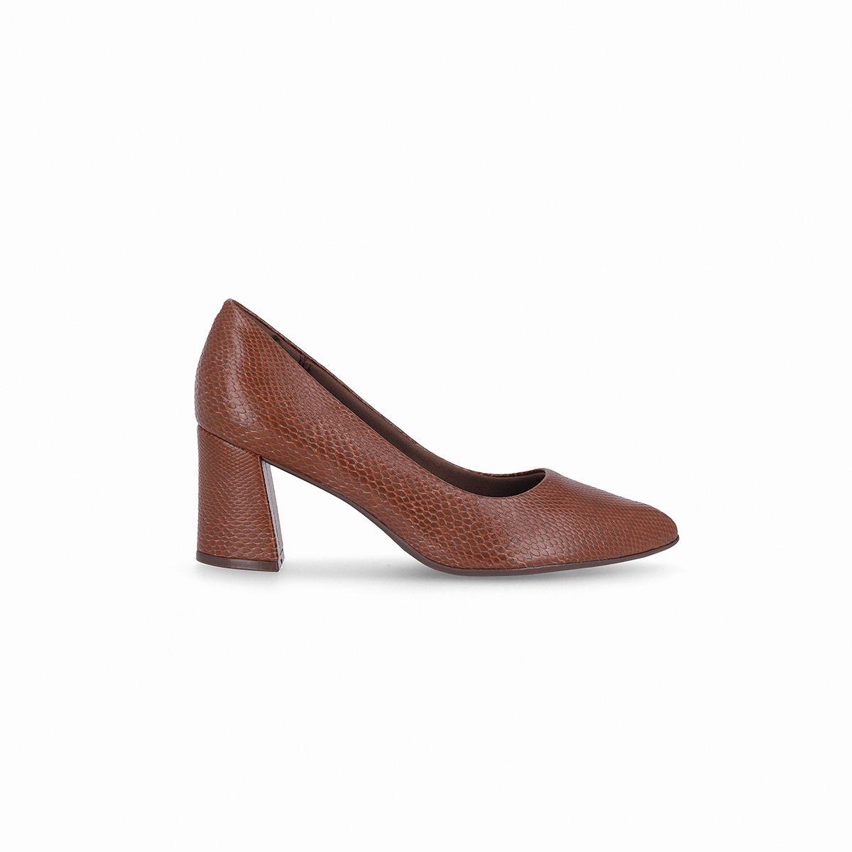 Zapato Mujer Chocolate/Snake  Luiza 442 Piccadilly-0