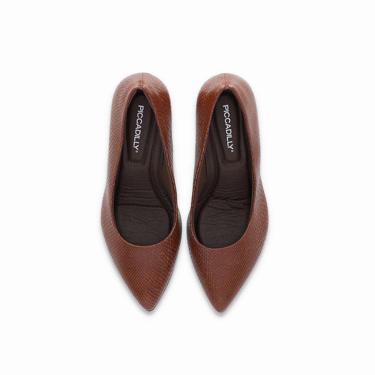 Zapato Mujer Chocolate/Snake  Luiza 442 Piccadilly-2
