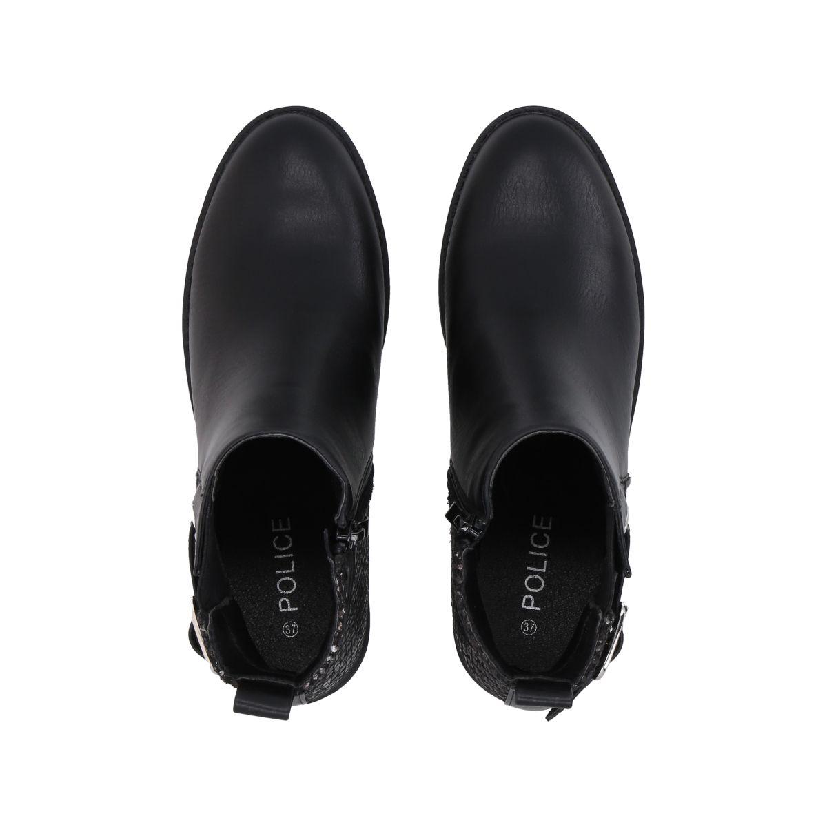 Botin Mujer Negro Harper Police-1