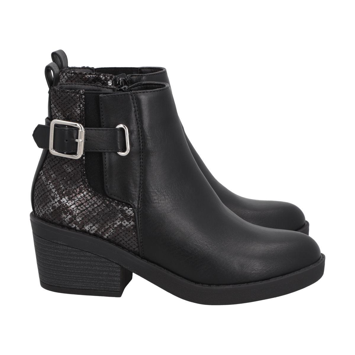 Botin Mujer Negro Harper Police-2