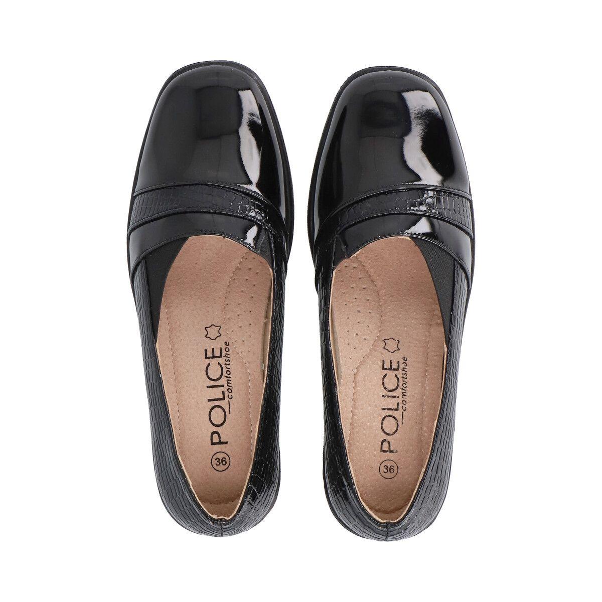 Zapato Crocco Negro  Police-2