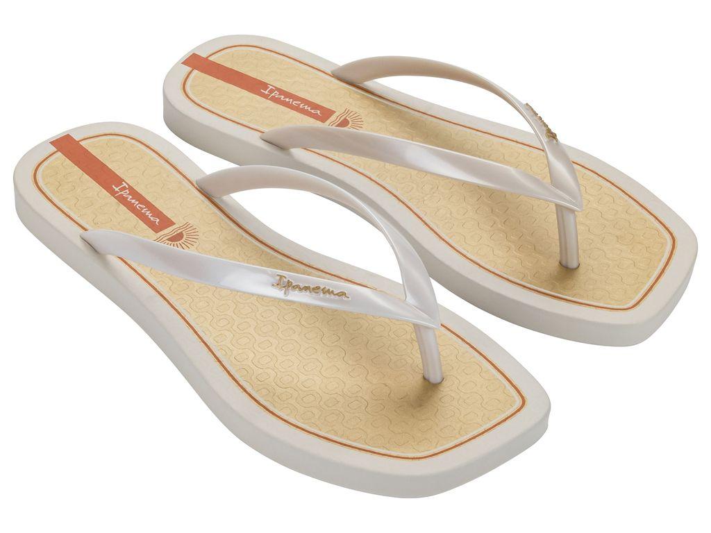 Sandalia Mujer Beige/Dorado Edge Glam Ipanema-1