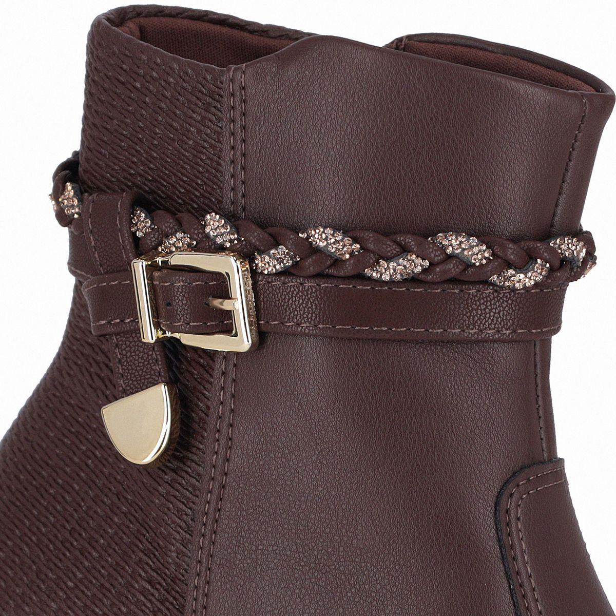 Botin Mujer Chocolate Leci 34 Piccadilly-5
