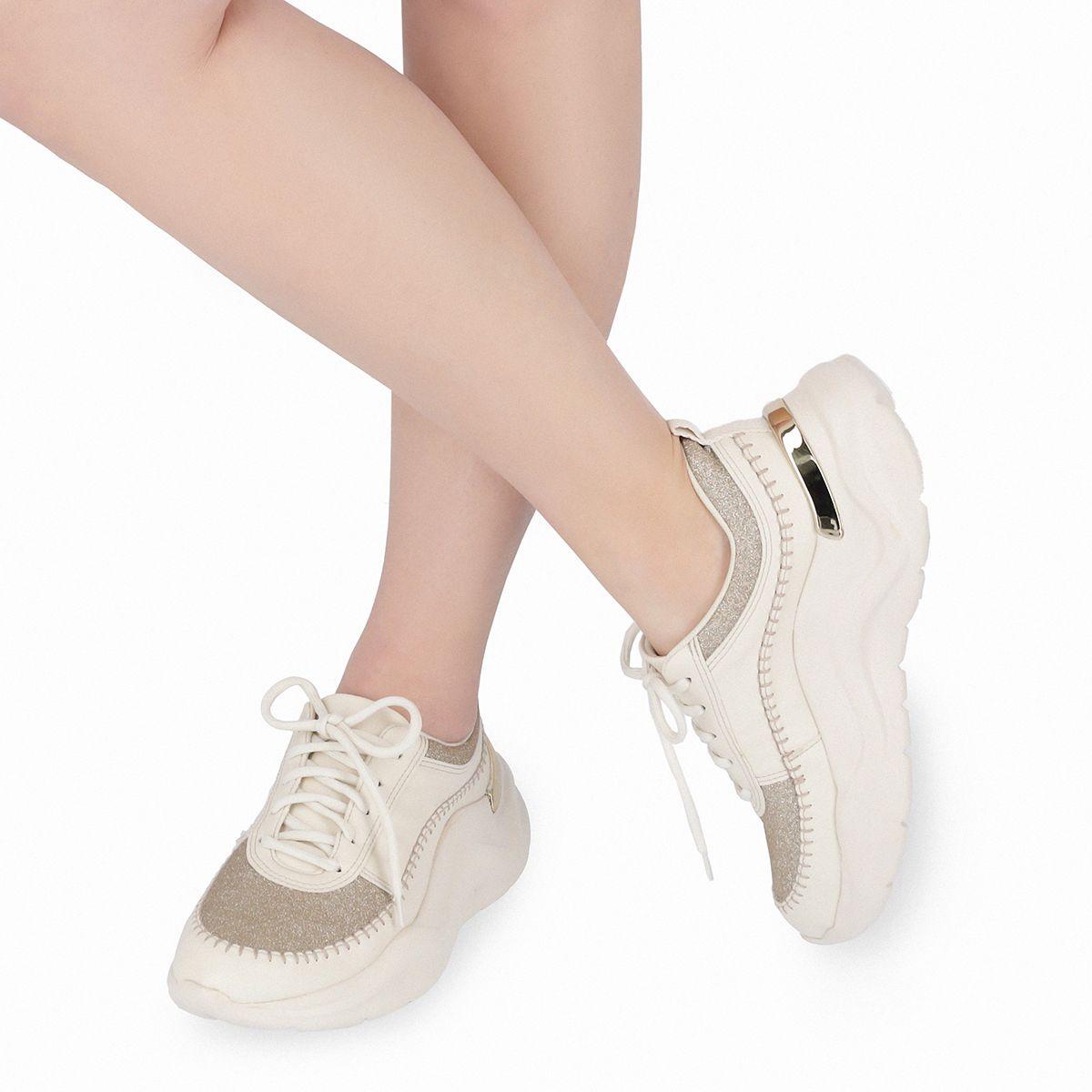 Zapatilla Mujer Glitter/Champagne Piccadilly-2