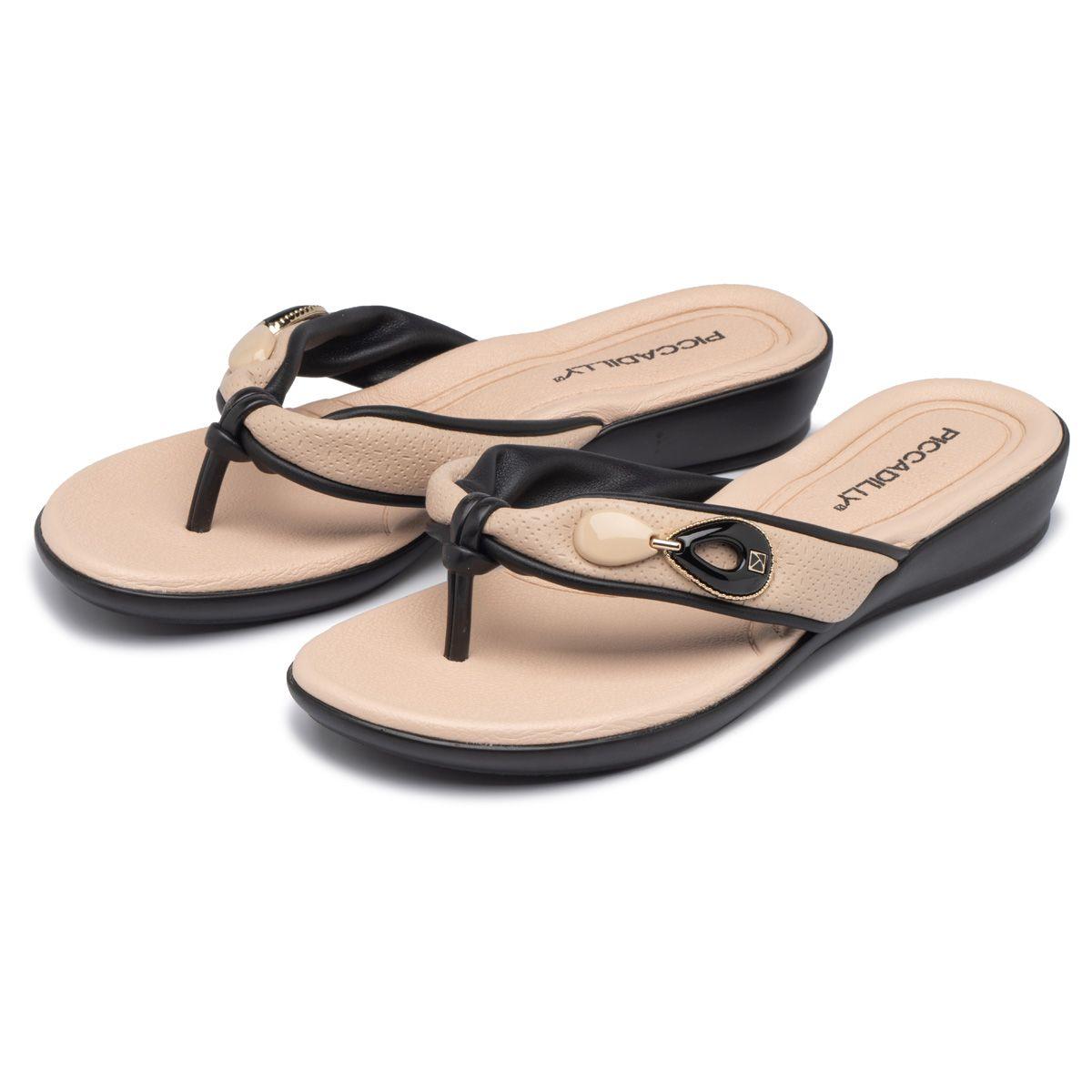 Sandalia Mujer Negro/Marfil Camila 153 Piccadilly-1