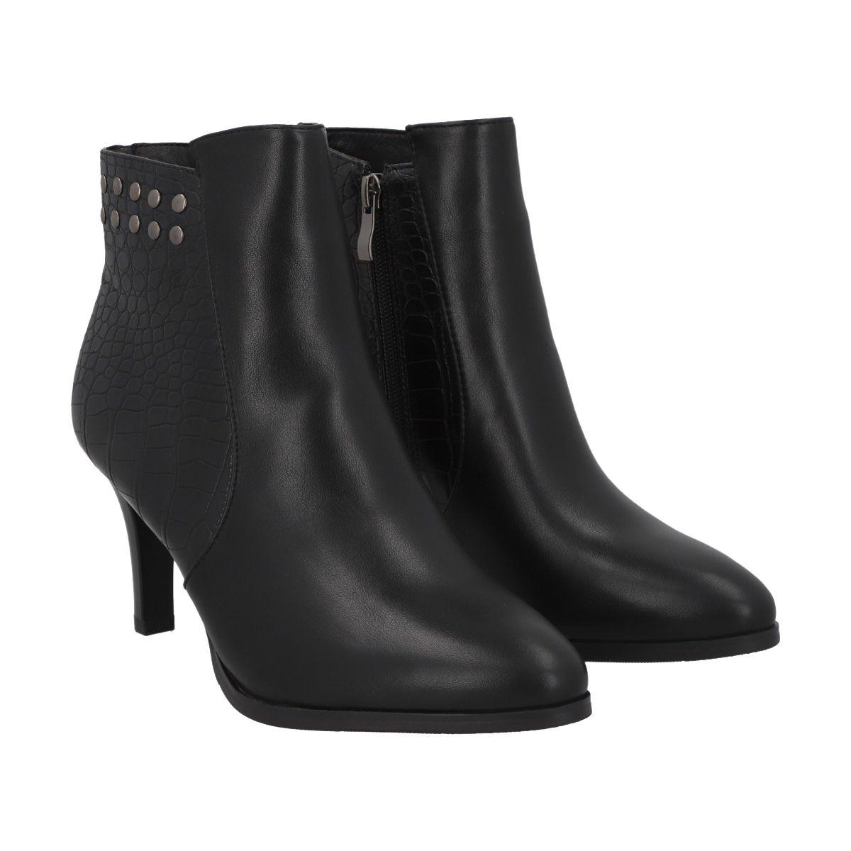 Botin Mujer Negro Bobbi 56 Negro Police-0