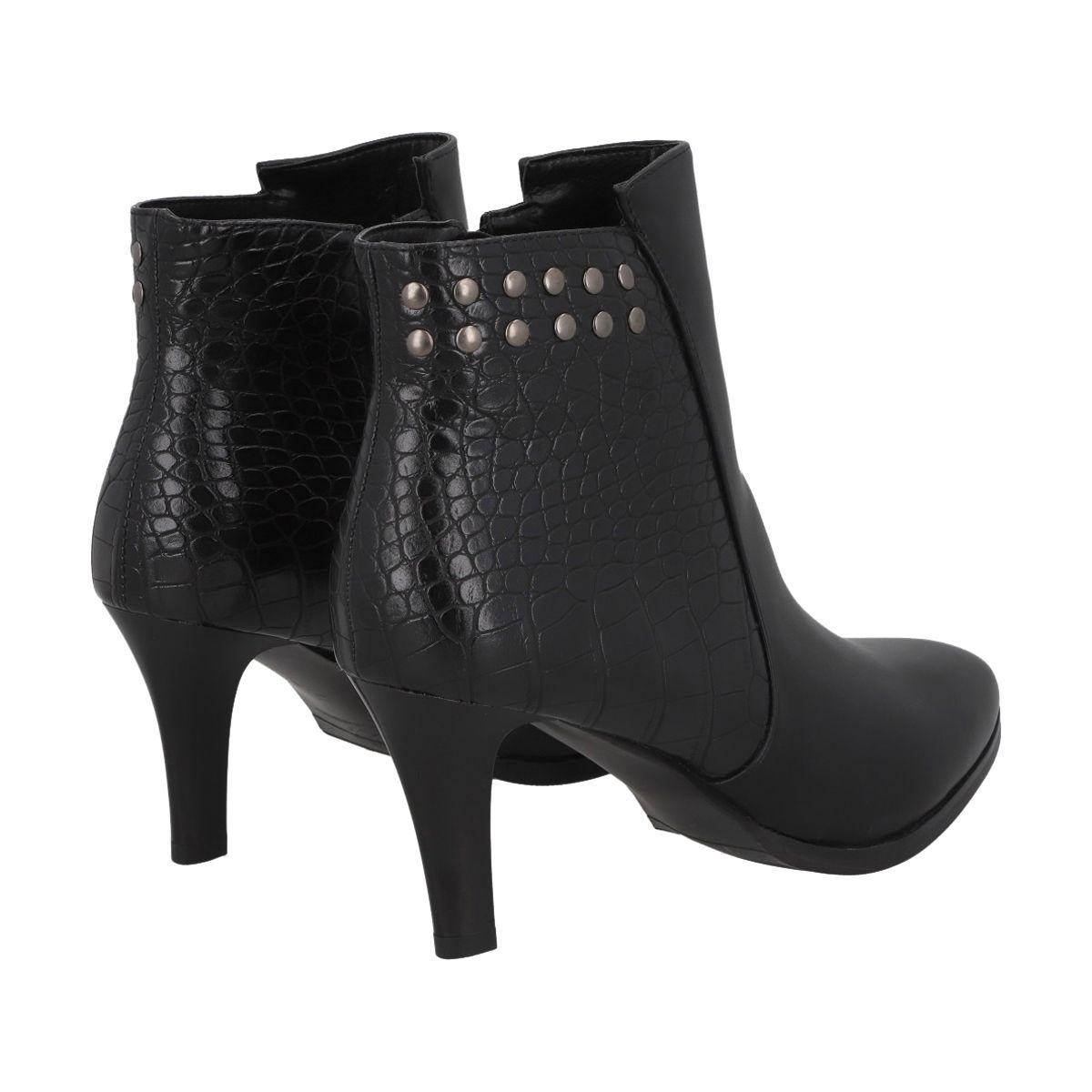 Botin Mujer Negro Bobbi 56 Negro Police-3