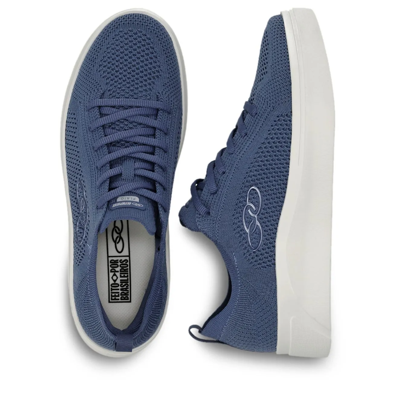 Zapatilla Mujer Plato Azul-2