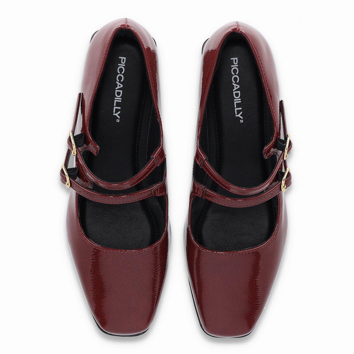 Zapato Mary Jane Mujer Burdeo/Charol Tati Piccadilly-1