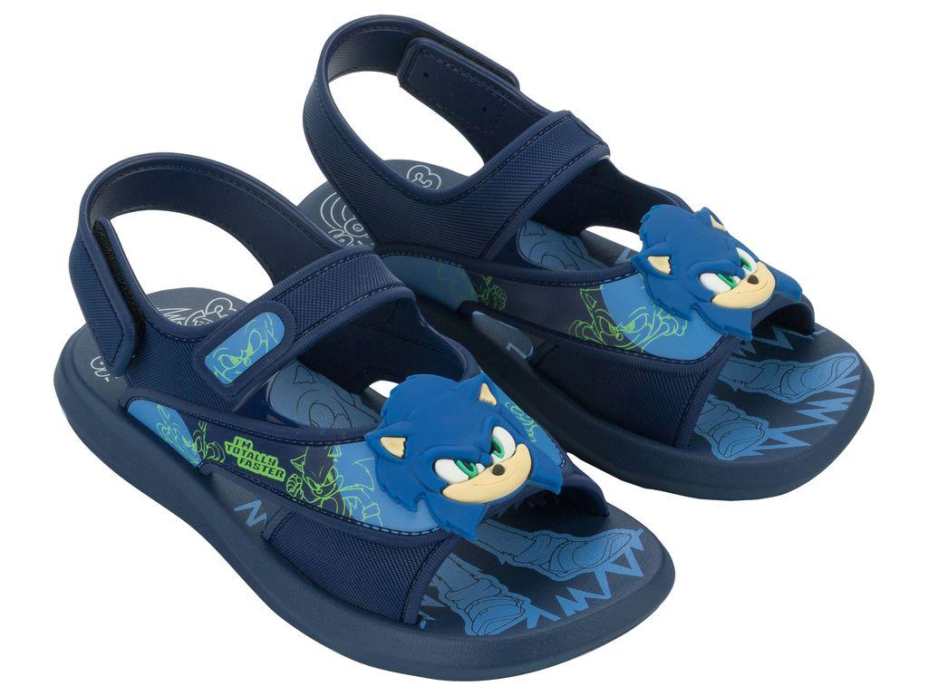 Sandalia Infantil Azul Oscuro Sonic Rush Ipanema-1