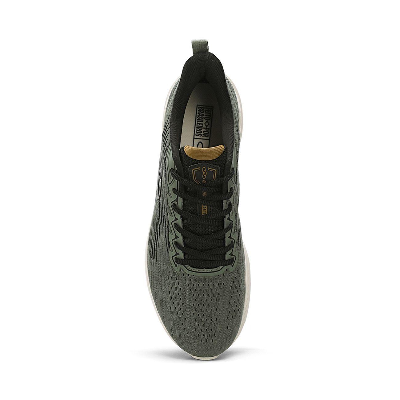 Zapatilla Hombre Marte Verde Militar-3
