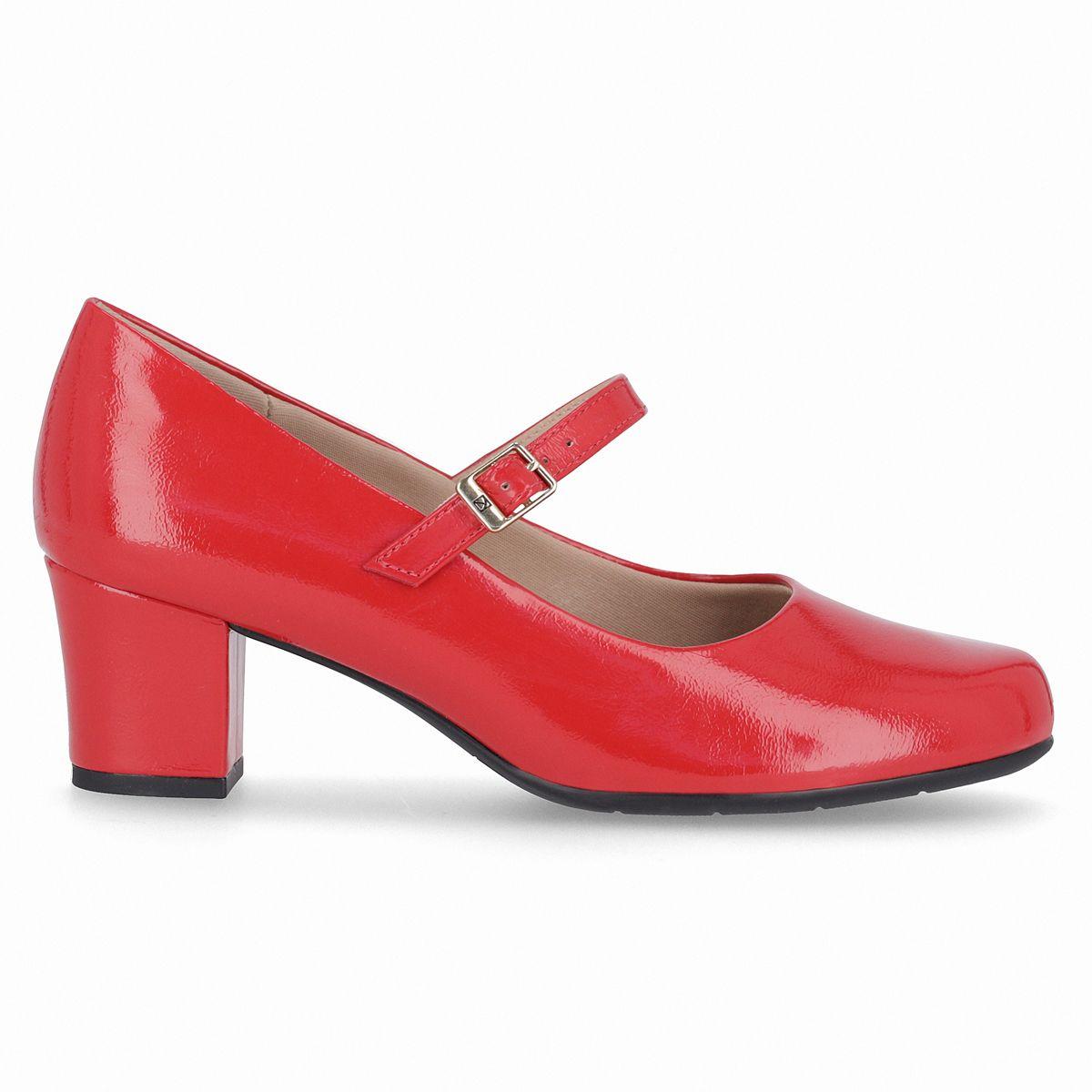Zapato Mary Jane Mujer Rojo/Charol Laura Piccadilly-0
