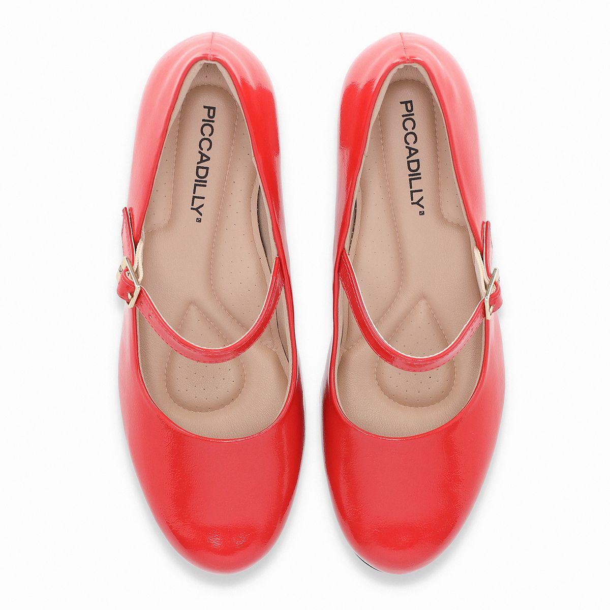 Zapato Mary Jane Mujer Rojo/Charol Laura Piccadilly-1