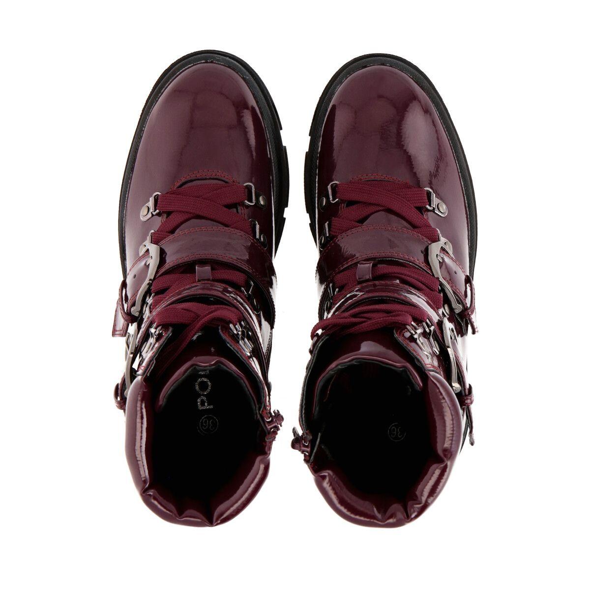 Borcego Mujer Burdeo London Police-1