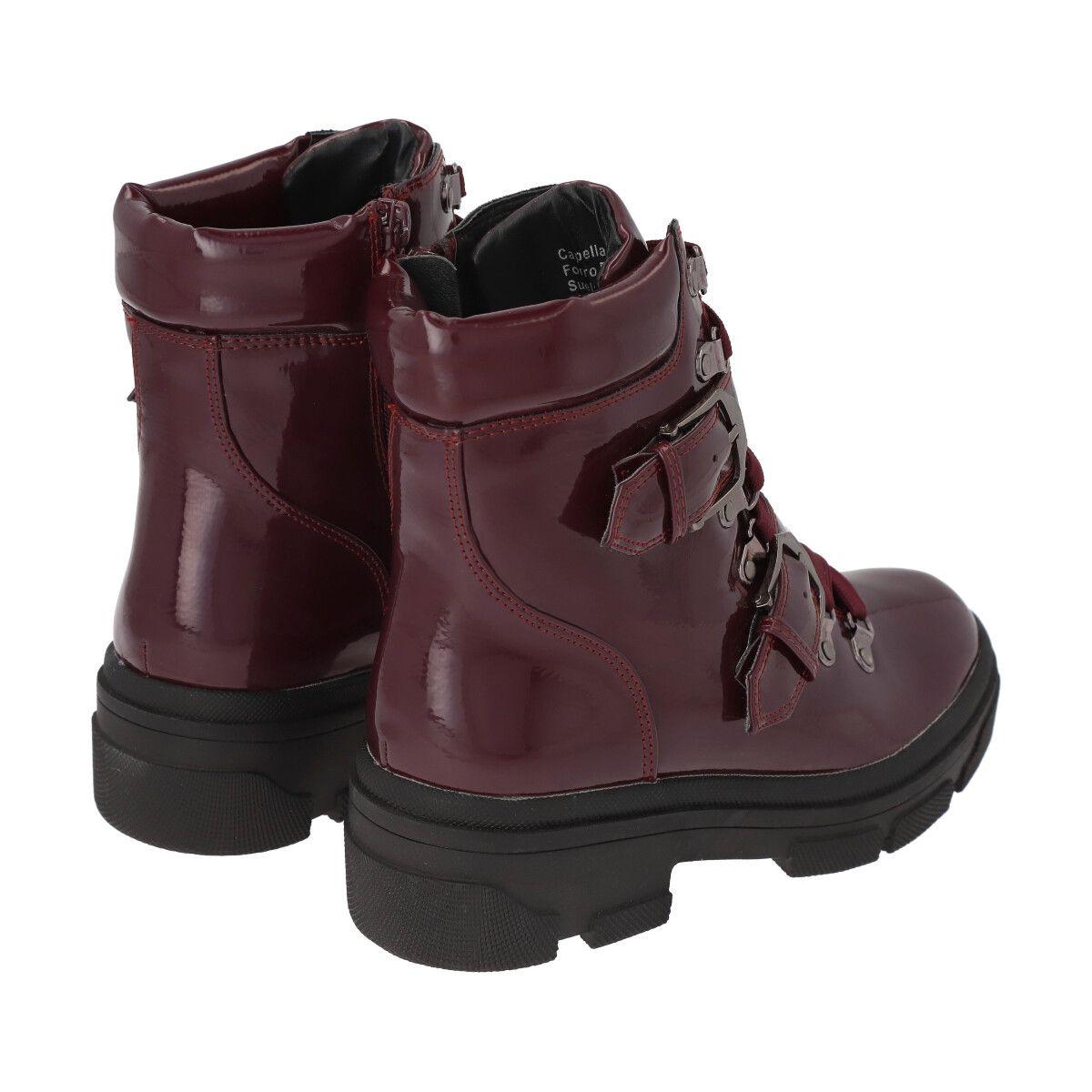 Borcego Mujer Burdeo London Police-4