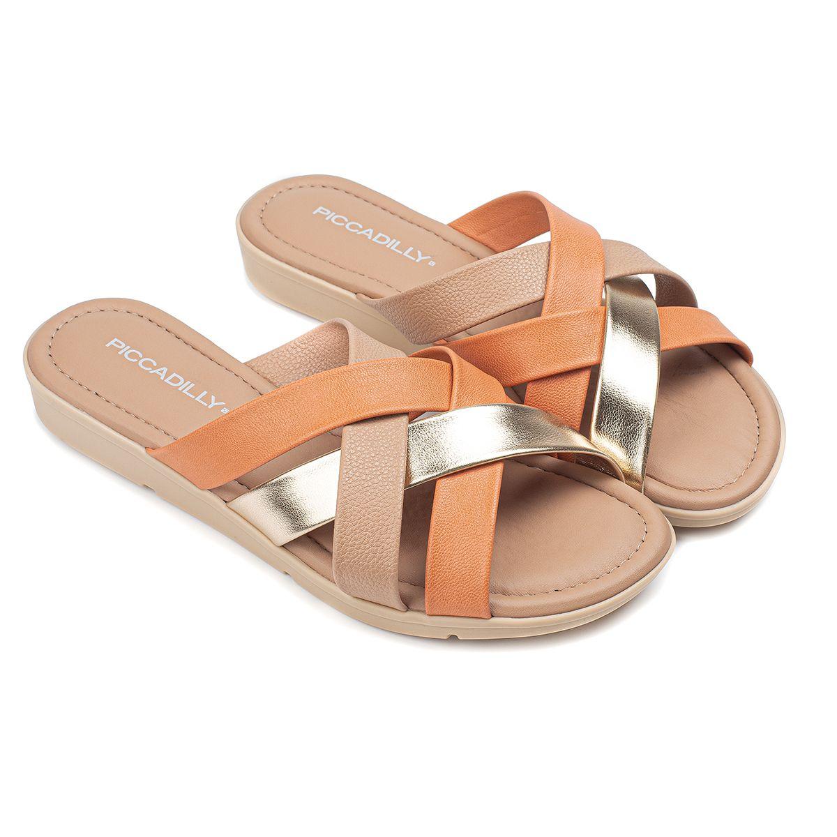 Sandalia Naranja/Dorado Piccadilly-0