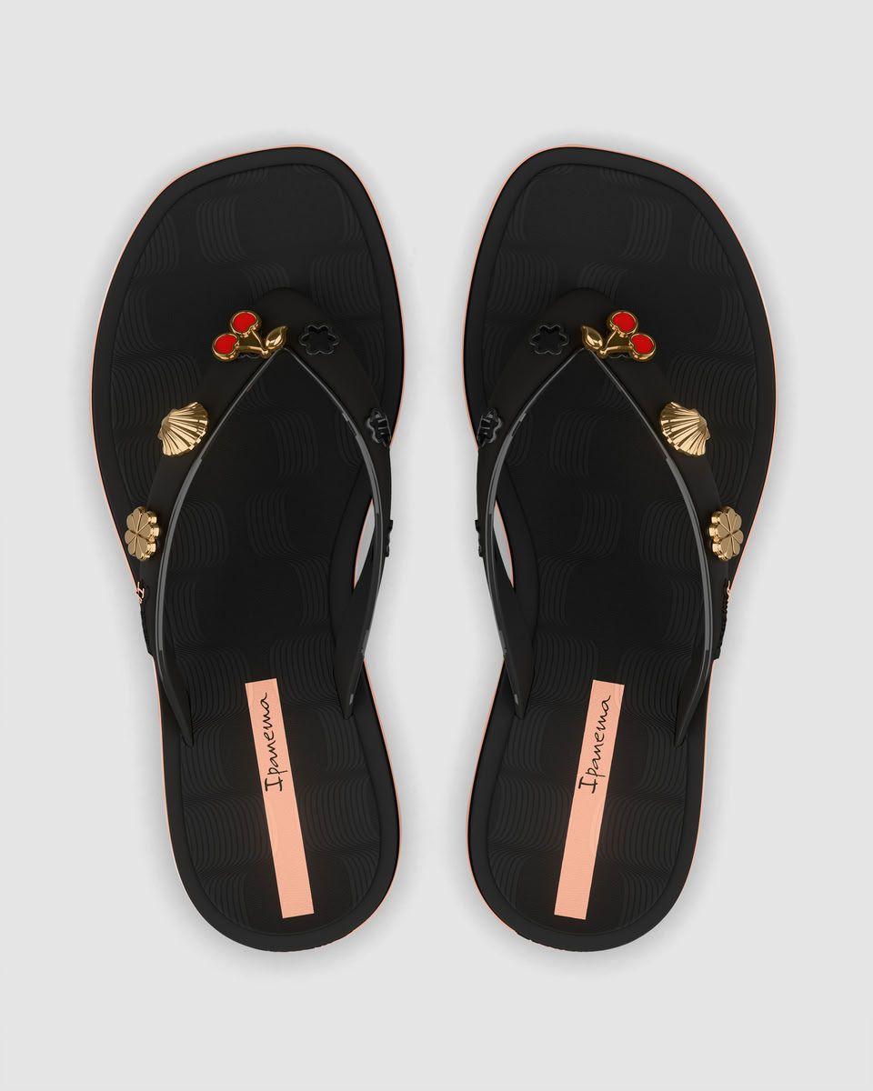 Sandalia Mujer Negro Pin Mania Ipanema-1