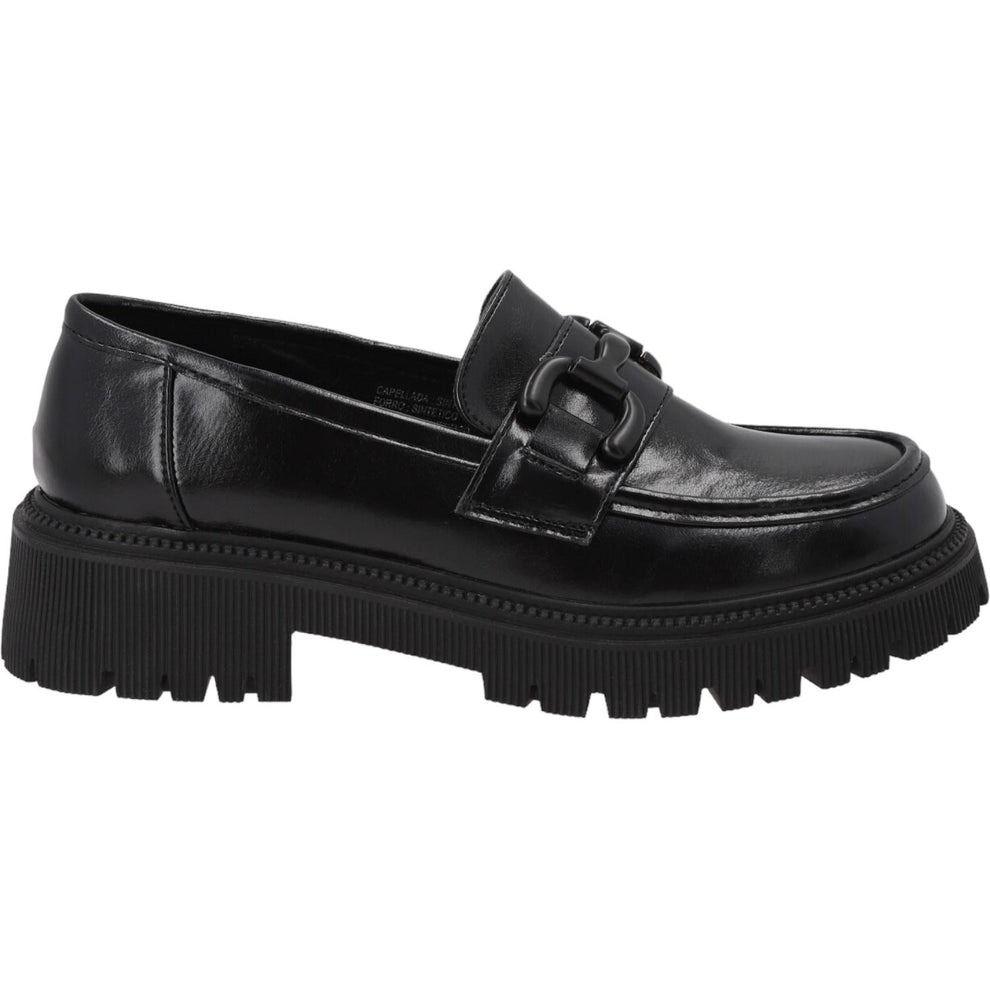 Mocasin Mujer Negro Adela Detogni-0