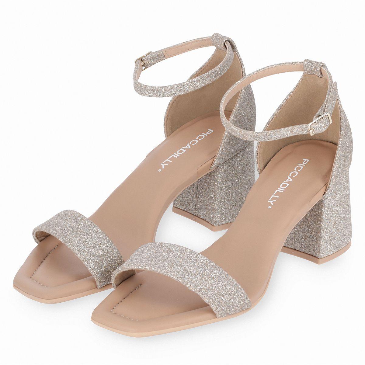 Sandalia Flavia  Glitter Champagne  Piccadilly-0