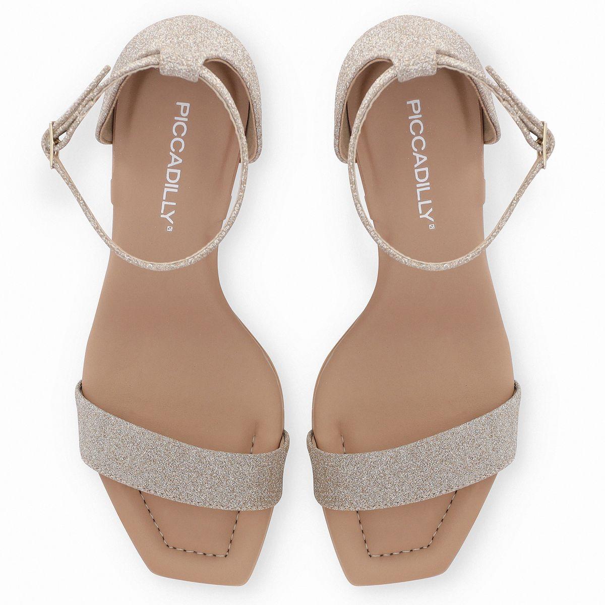 Sandalia Flavia  Glitter Champagne  Piccadilly-3