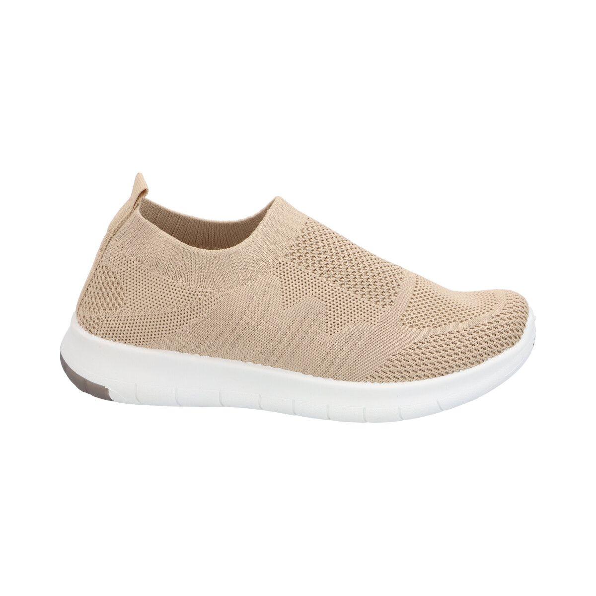 Zapatilla Mujer Beige Karen  Detogni-0