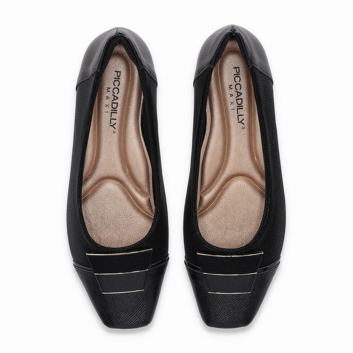 Zapato Mujer Negro/Dorado Fernanda Piccadilly-1