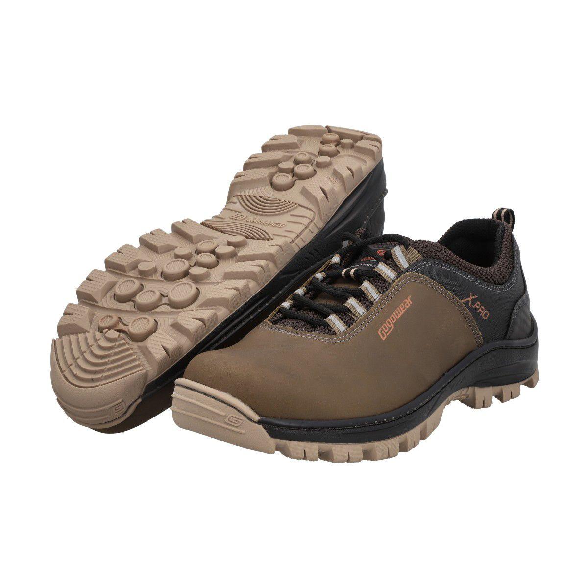 Zapatilla Hombre Trekking Marrón Endurance Gogowear-2