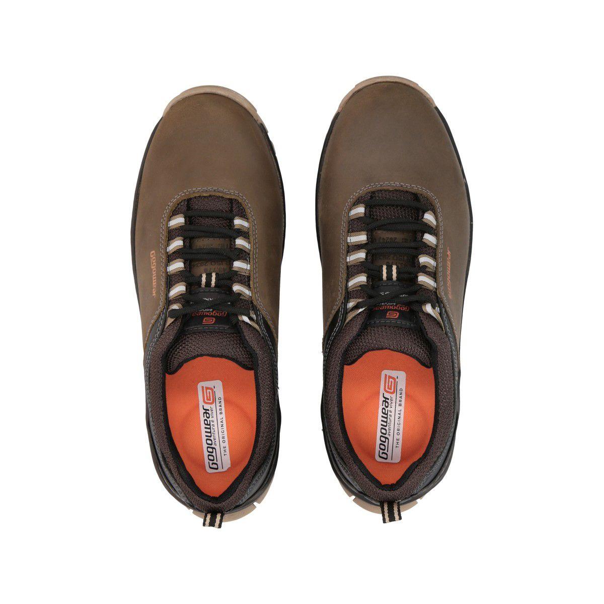 Zapatilla Hombre Trekking Marrón Endurance Gogowear-1