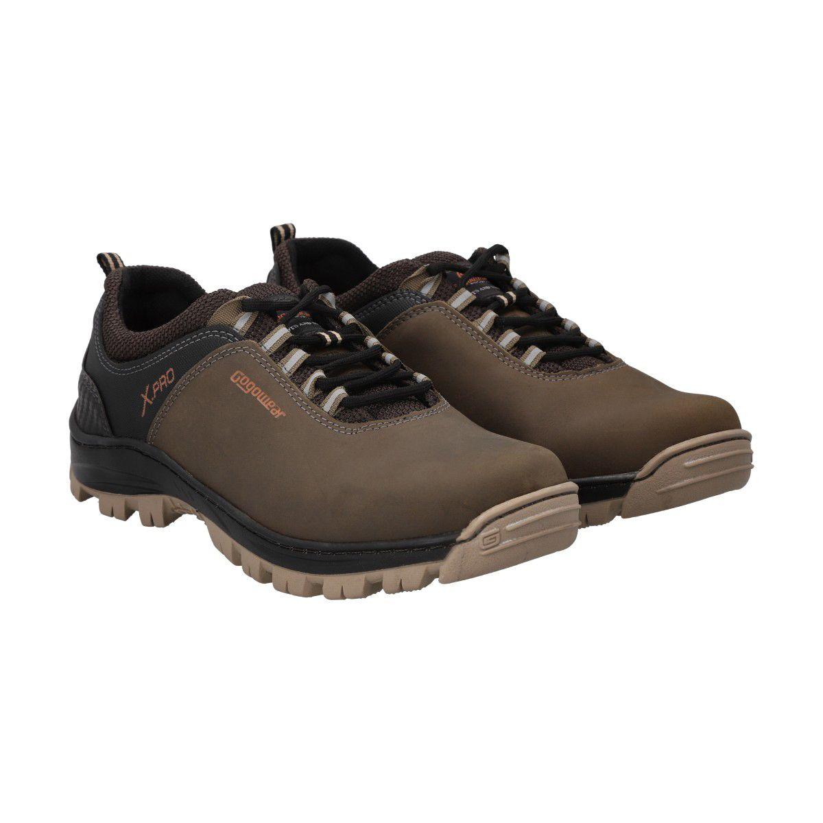 Zapatilla Hombre Trekking Marrón Endurance Gogowear-4