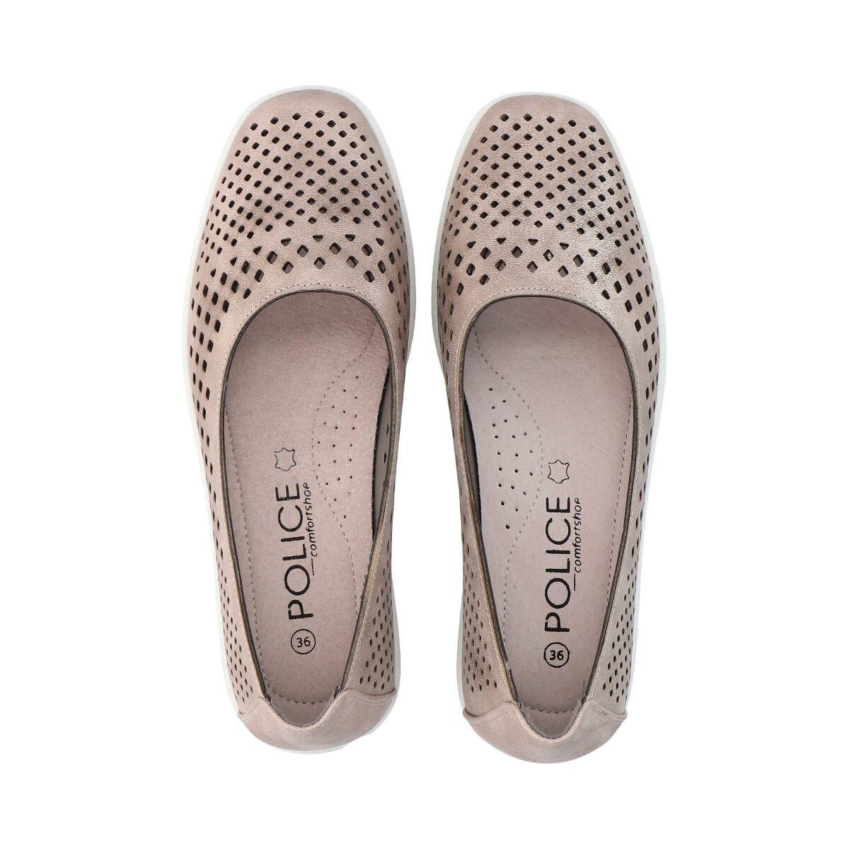 Zapato Mujer Dorado Confort Police-2