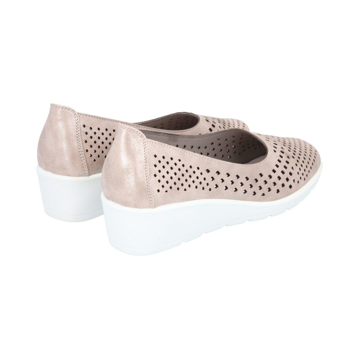 Zapato Mujer Dorado Confort Police-4