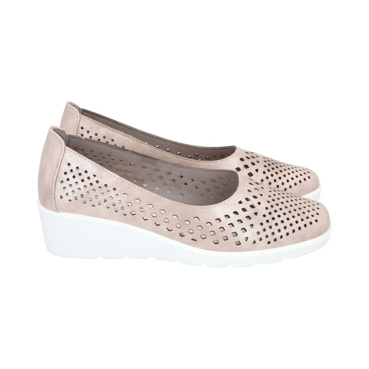 Zapato Mujer Dorado Confort Police-3