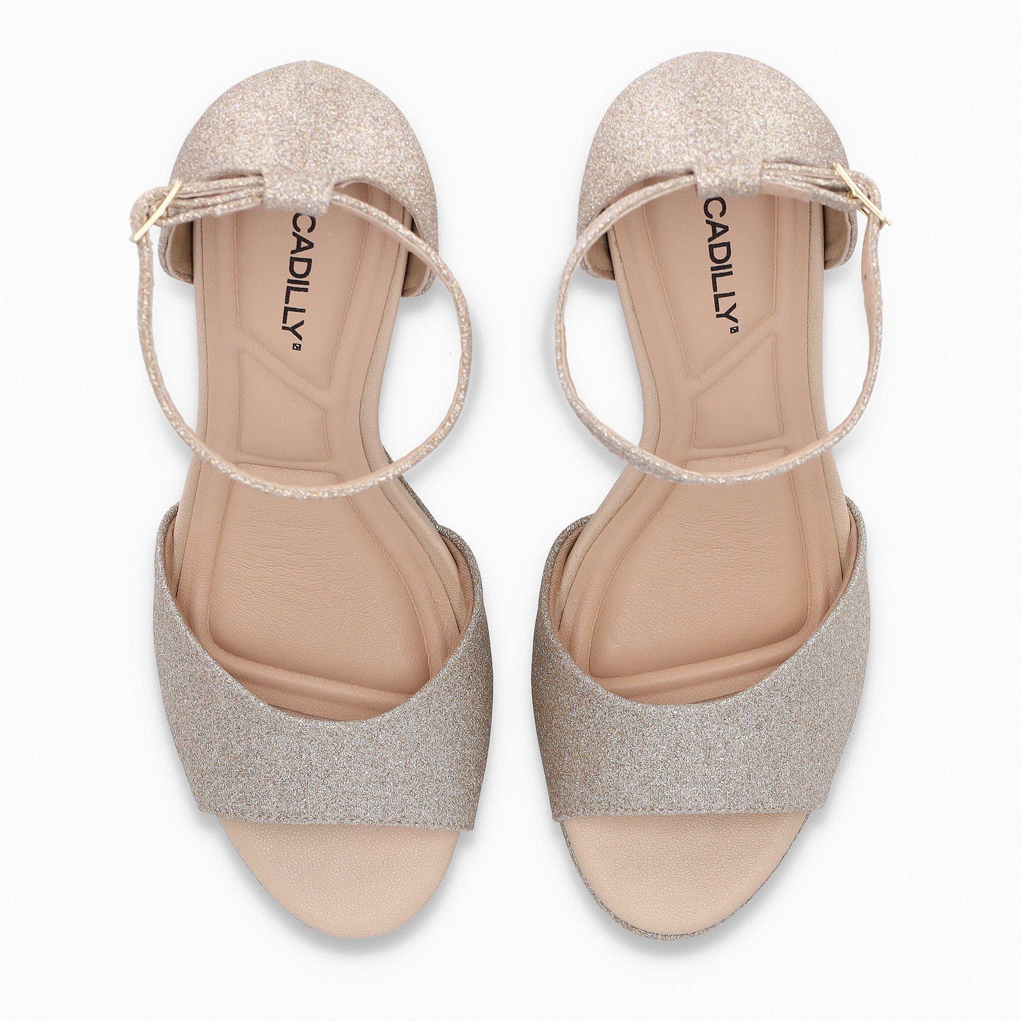 Sandalia Mujer Champagne/Glitter Cristine 319 Piccadilly-1