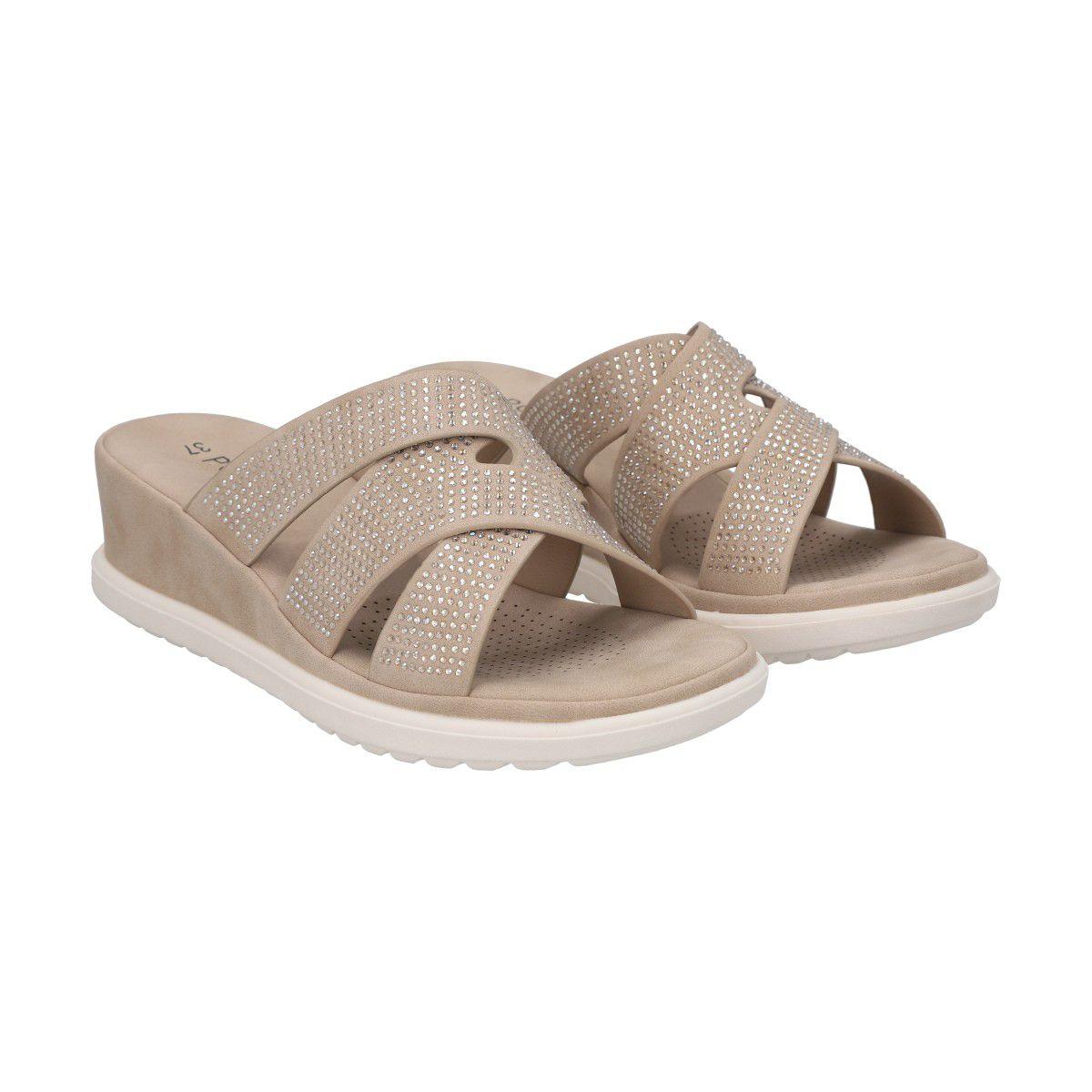 Sandalia Mujer Beige Lili Police-0