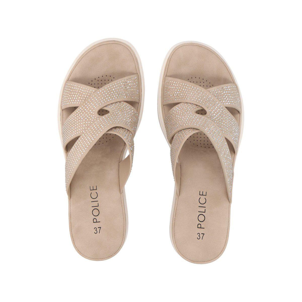 Sandalia Mujer Beige Lili Police-1