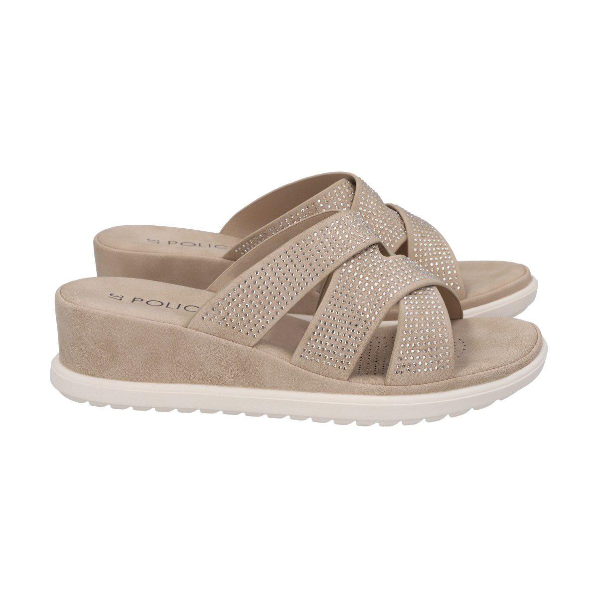 Sandalia Mujer Beige Lili Police-2