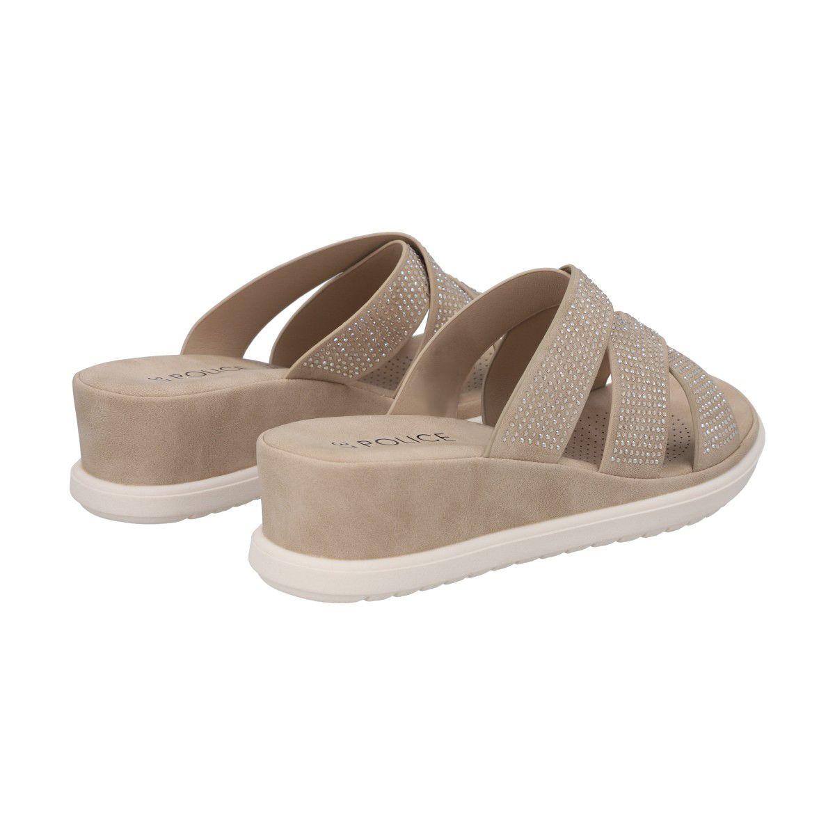 Sandalia Mujer Beige Lili Police-3